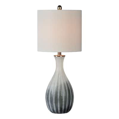Presley 30" Table Lamps with Linen Shade, Blue-Gray (Set of 2)