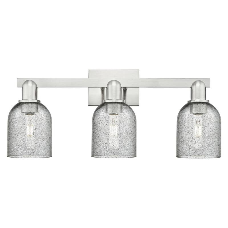 Innovations Lighting 716-3W-11-24 Caledonia Vanity Caledonia 3 Light - Brushed Satin Nickel / Charcoal