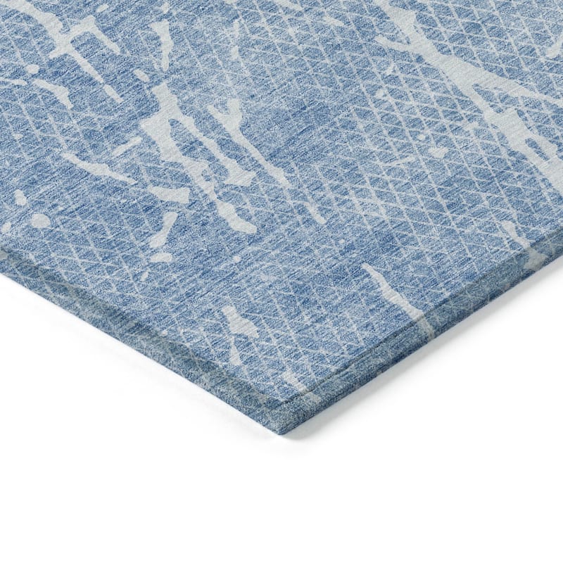 Machine Washable Indoor/ Outdoor Chantille Contemporary Crackle Rug