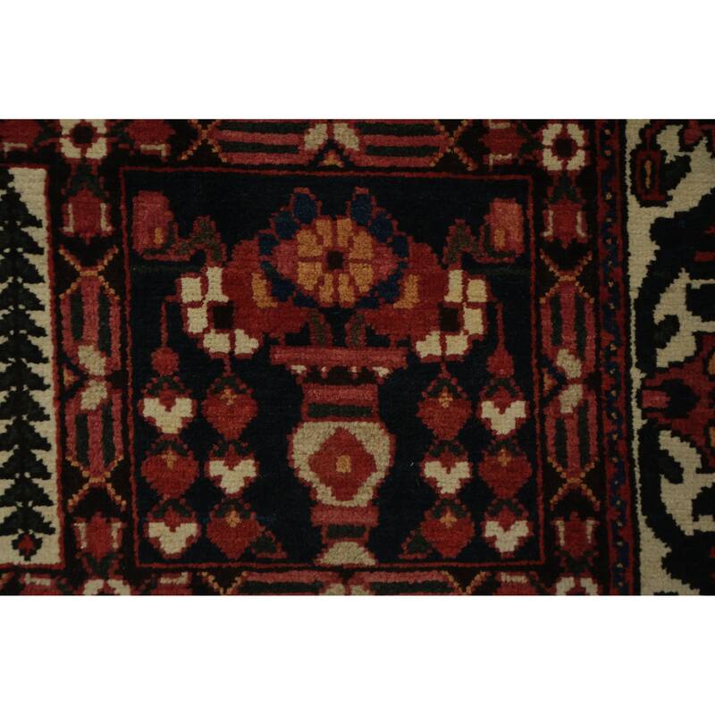 Hand Knotted Oriental 100% Wool Carpet Traditional Garden Design Red Bakhtiari Area Rug - 13' 3'' X 9' 11''