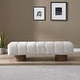 preview thumbnail 34 of 51, Christopher Knight Home - Daniel Upholstered Dining Bench, No-Assembly Entryway & Bedroom Ottoman with Sturdy Wood Legs