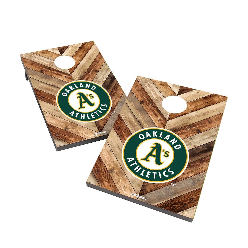 Oakland Athletics 2x4 MLB Cornhole Bag Toss