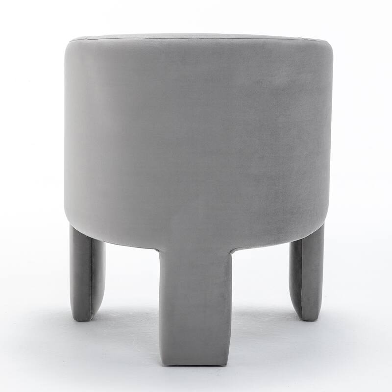 SEYNAR Modern Velvet Accent Chair, Upholstered Barrel Chair with Unique Solid Base for Living Room Soft Club Chair Set of 2