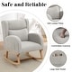 preview thumbnail 9 of 80, HOMYKA 28" Wide Rocking Chair for Nursery