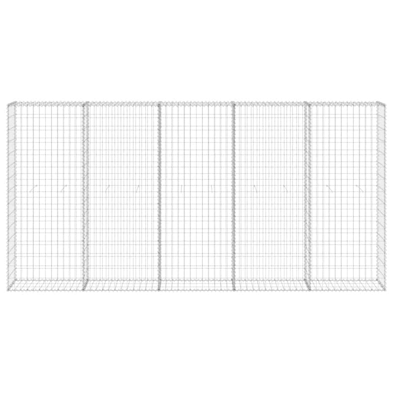 vidaXL Gabion Basket, Galvanized Steel