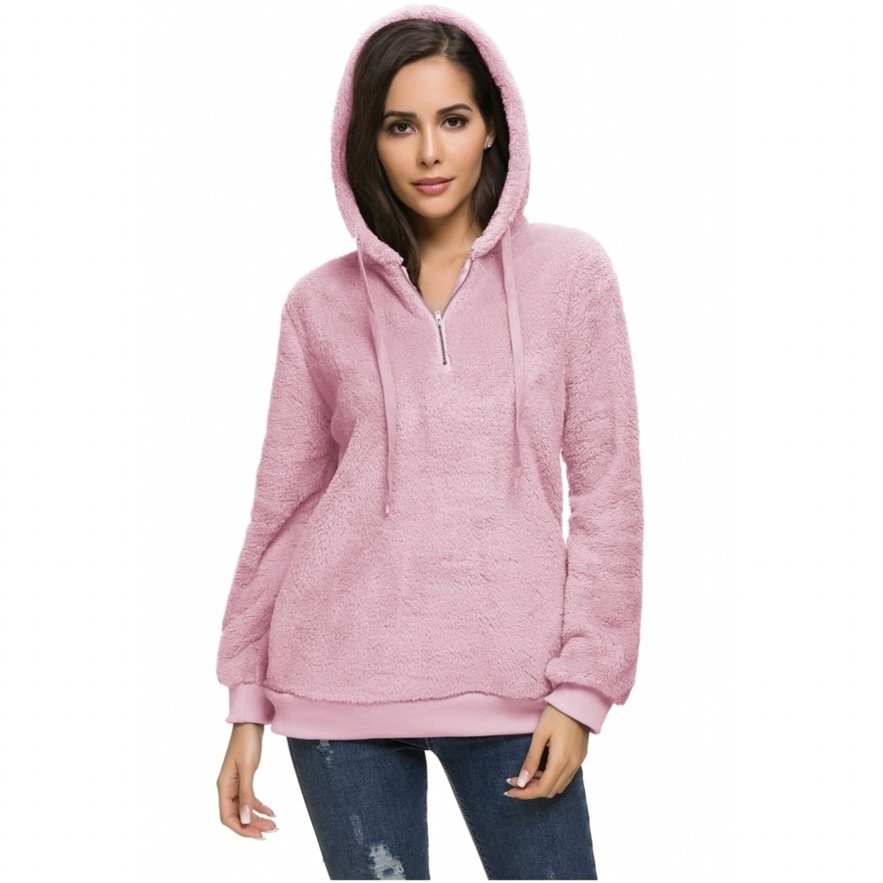 plush pullover hoodie