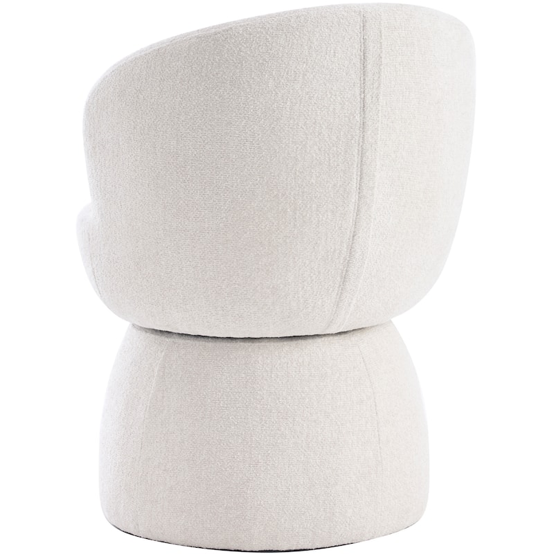 Swivel Modern Accent Chair, Armless Barrel Chairs for Living Room