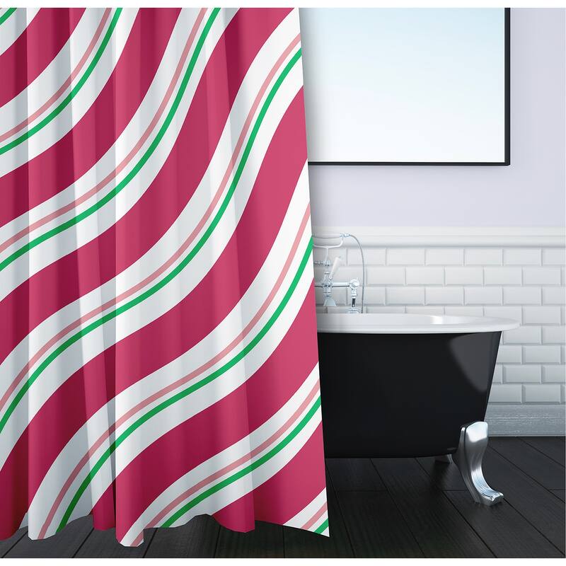Candy Stripes Shower Curtain
