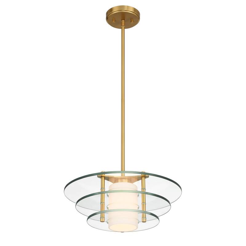 Newell 1-Light Pendant in Warm Brass