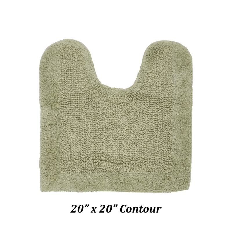Better Trends Bath Rugs 100% Cotton Tufted Soft & Water Absorbent Bathroom Rug for Shower, Sink Bath Mats Edge Collection