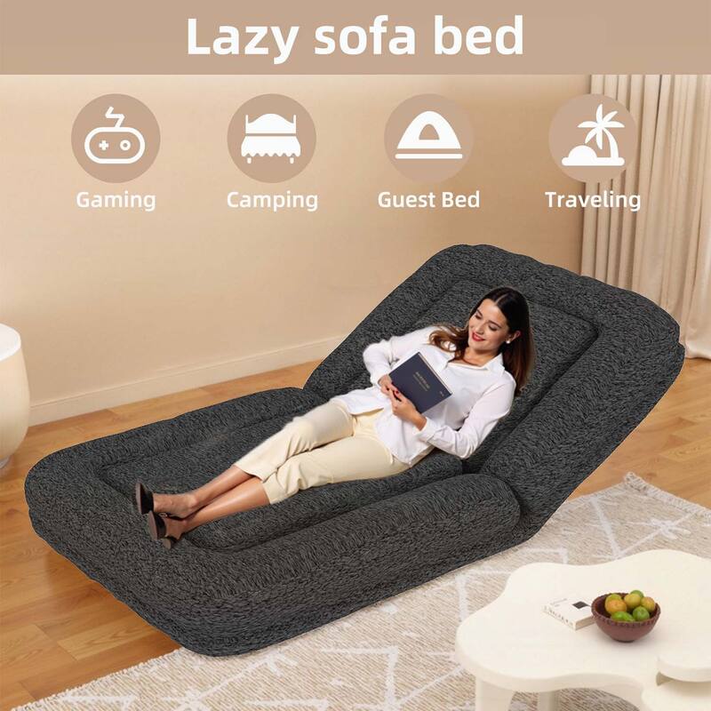 Folding Sofa Chair with 5 Adjustable Positions for Ultimate Relaxation and Comfortable Gaming,Meditation,and Lounging