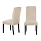 Aprilia Upholstered Dining Chairs (Set of 2) - Beige