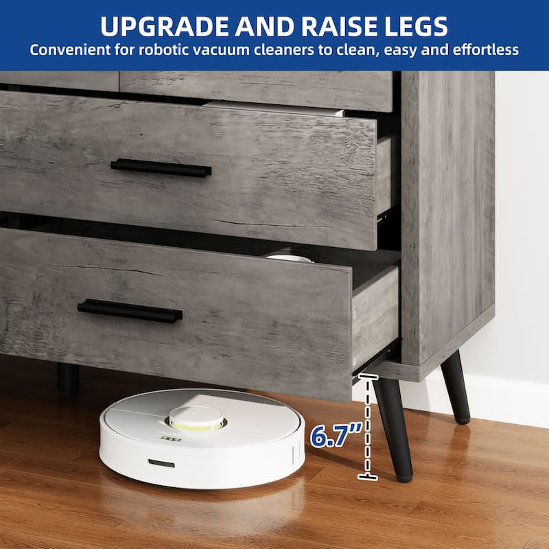 Moasis 7 Drawer Double Dresser Storage Dresser