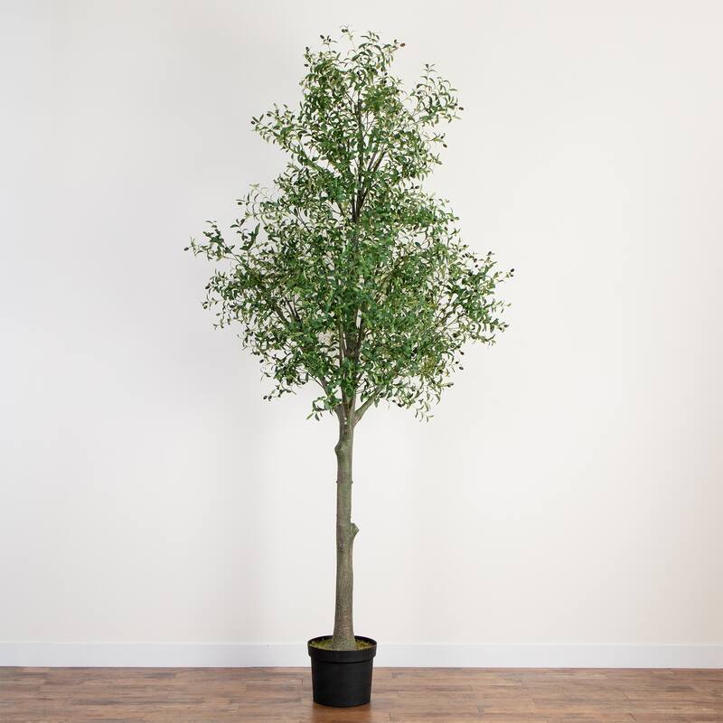Potted Artificial Olive Tree - 12' - Green