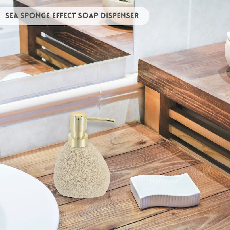 Stylish Sea Sponge Inspired Bathroom Accessory Set
