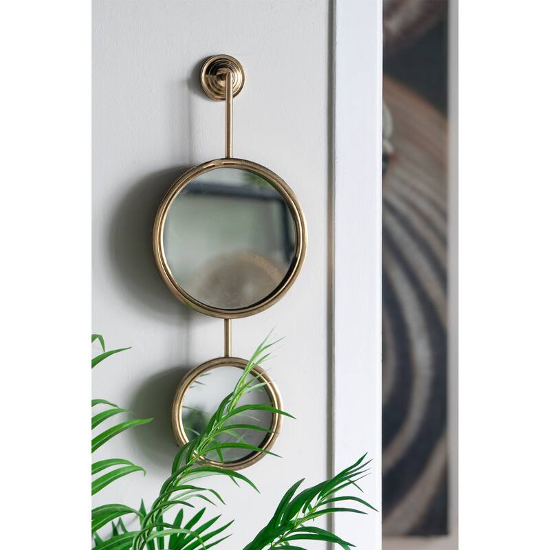 2 Circle Mirrors for Wall Decor