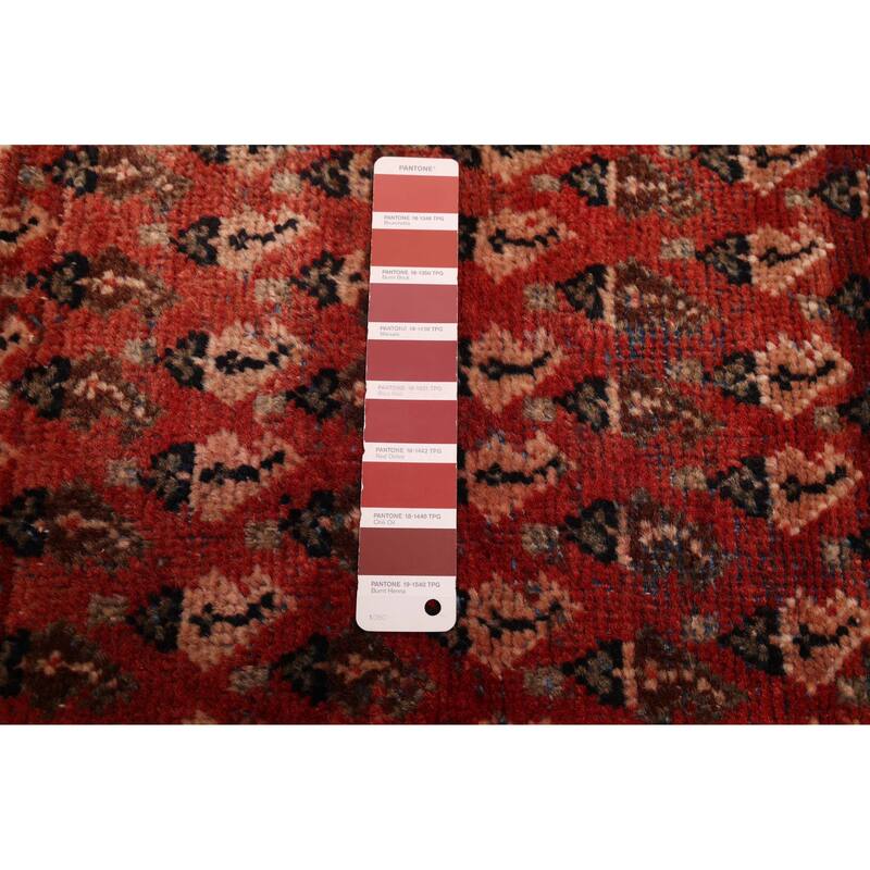 ECARPETGALLERY Hand-knotted Andelz Red Wool Rug - 3'9 x 9'9