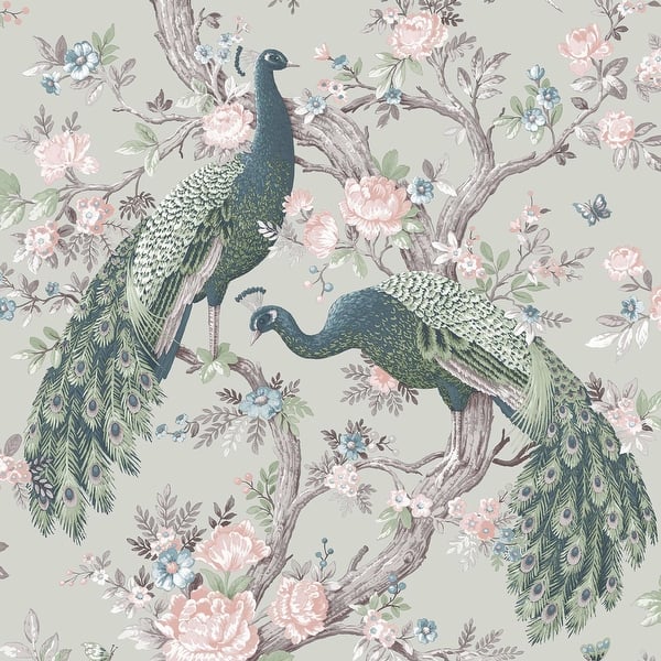 slide 2 of 4, Laura Ashley Belvedere Sage Green Wallpaper