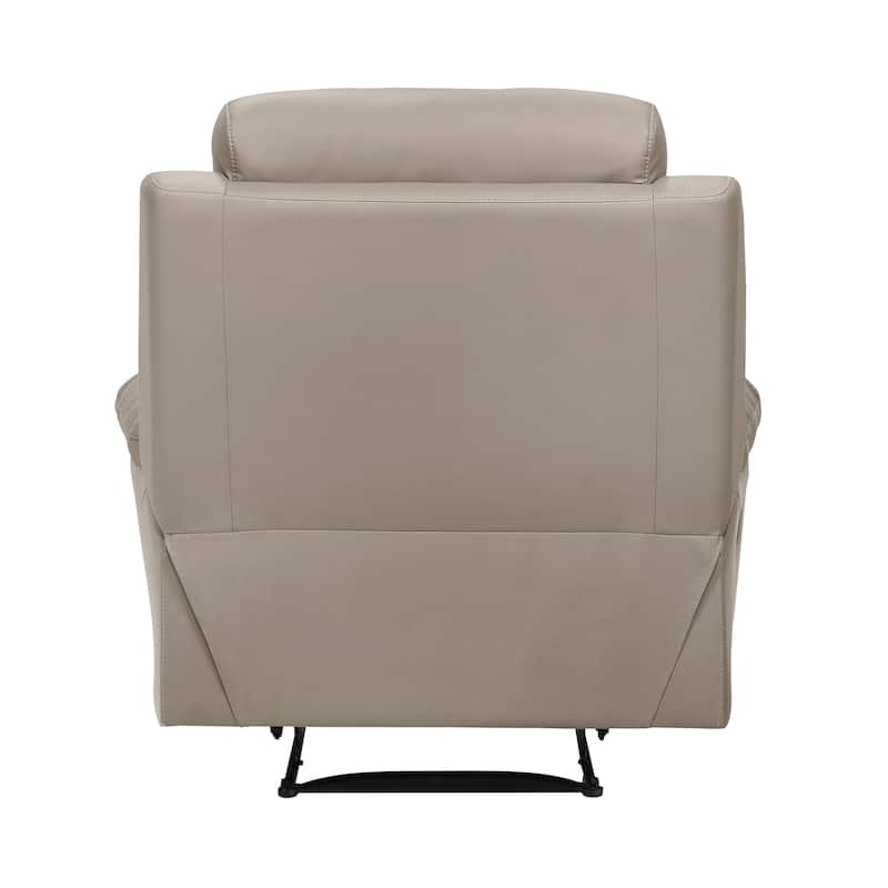 Peperomia 41" Leather Manual Recliner - Tab Pull Reclining Motion