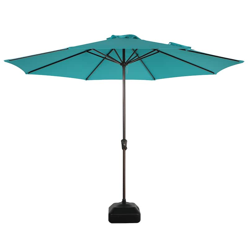 Outdoor 11’ Patio Umbrella with Crank, Base Included