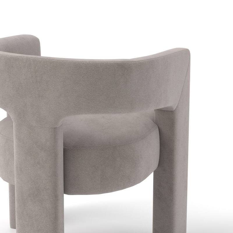 SEYNAR Modern Glam Velvet Upholstered Dining Chair, Open-Back Accent Chair Set of 4