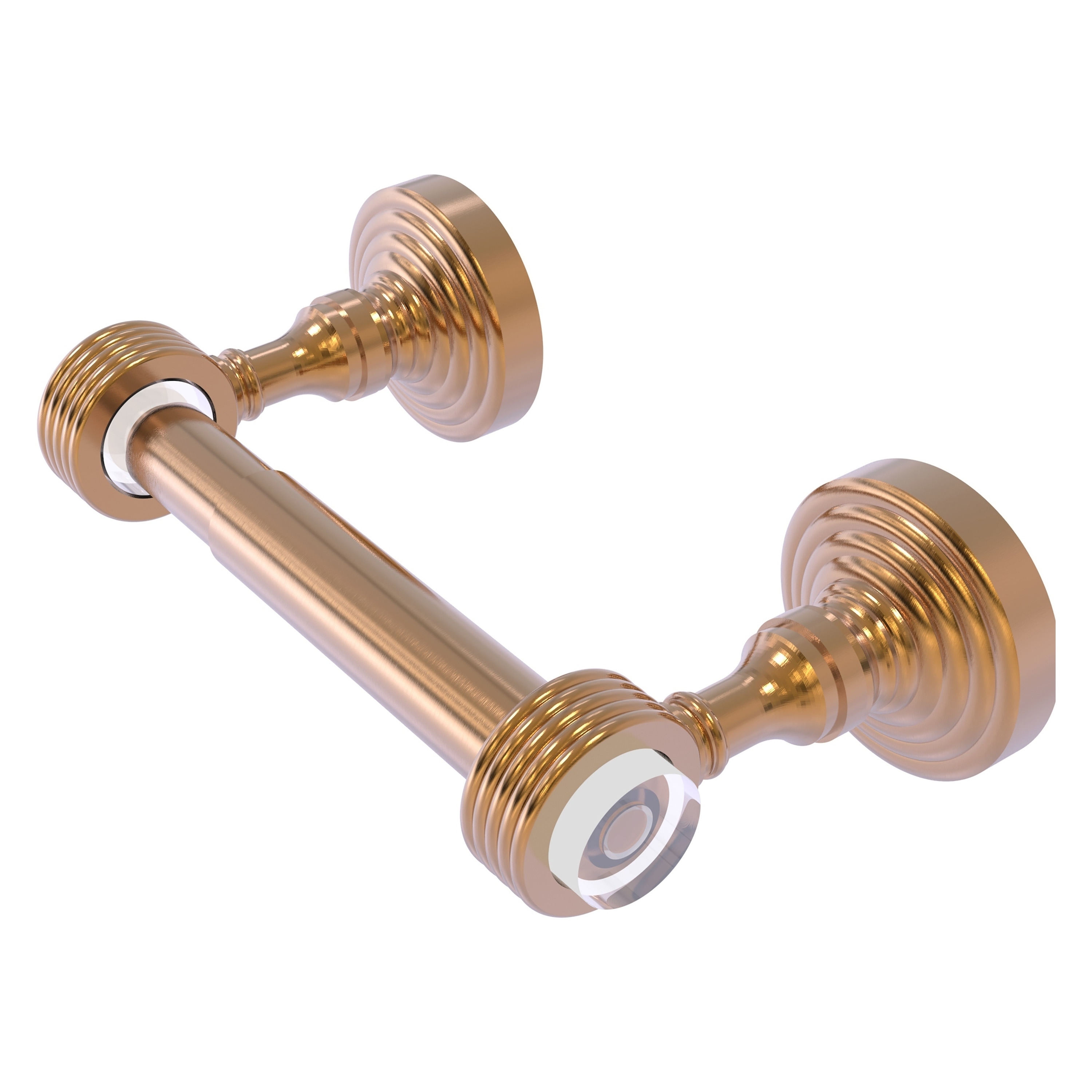 Allied Brass Pacific Grove Collection Two Post Toilet Paper Holder with Grooved Accents