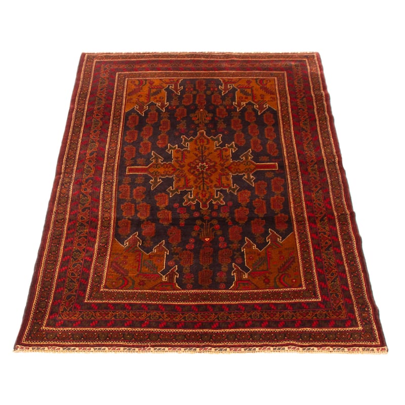 Teimani Navy Rug 3'7" x 6'3" - 3'7 x 6'3