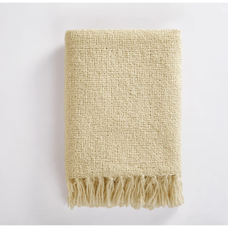 Brooklyn Loom Chunky Boucle 50x70 Throw - Sand