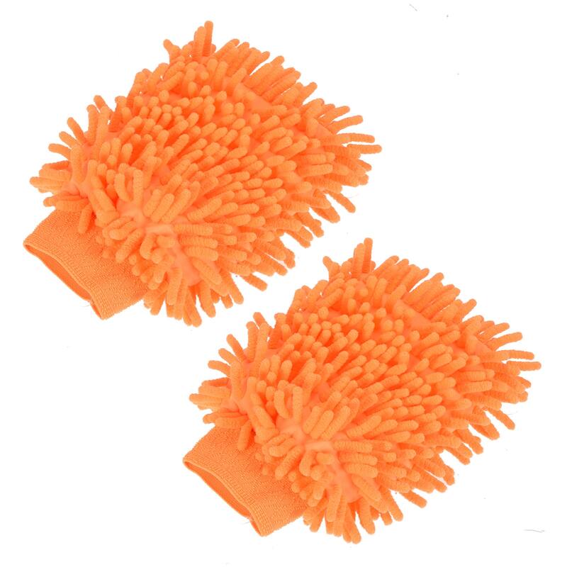 Microfiber Soft Chenille Wash Mitten Dusting Gloves for House Cleaning