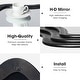 preview thumbnail 8 of 11, Glitzhome 33.5"D Modern Black Tripled Wood Frame Wavy Wall Mirror