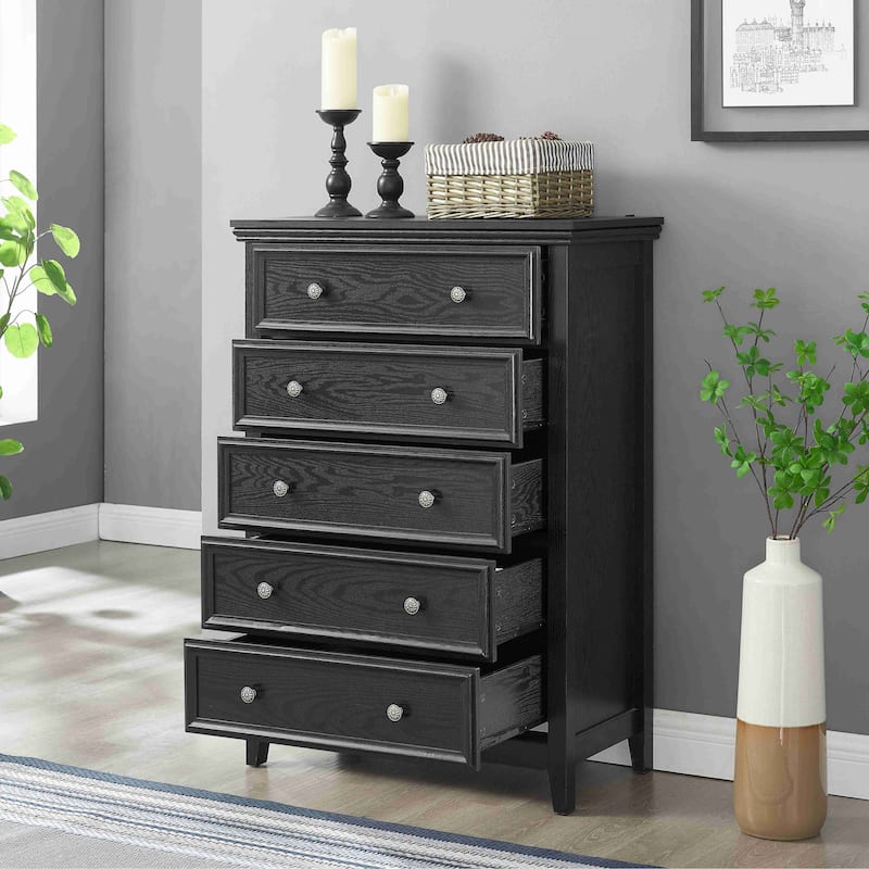5 Drawers Cabinet,Chest of Drawers Closet Organizers and Storage Clothes Storage Drawers Cabinet
