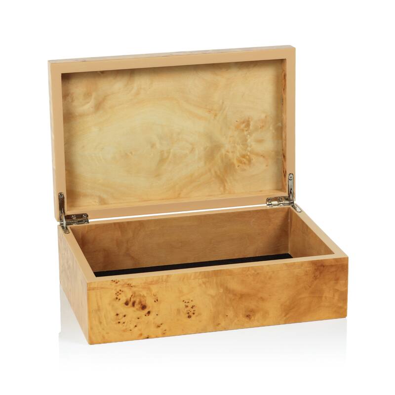 Dubbo Burl Wood Design Decorative Box