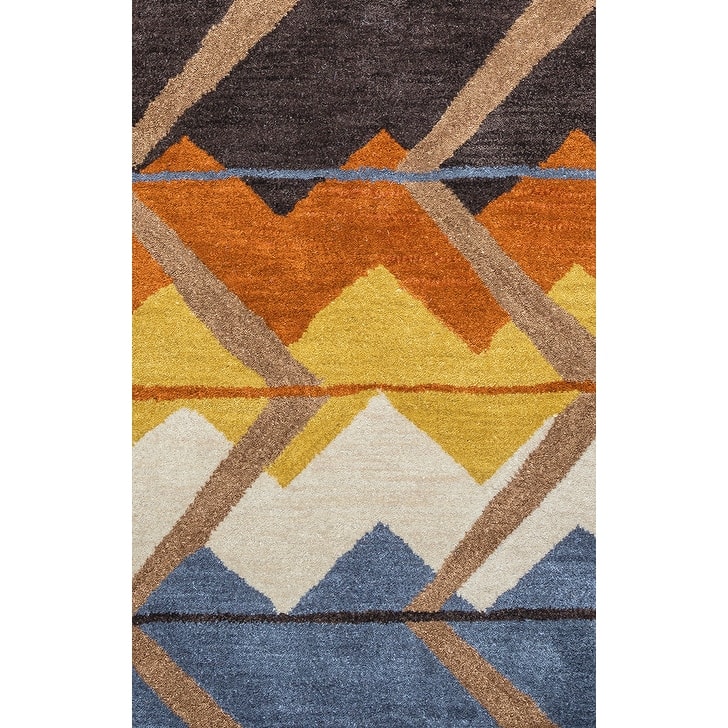 Alora Decor Pueblo Multi-colored Hand-tufted Wool Rug