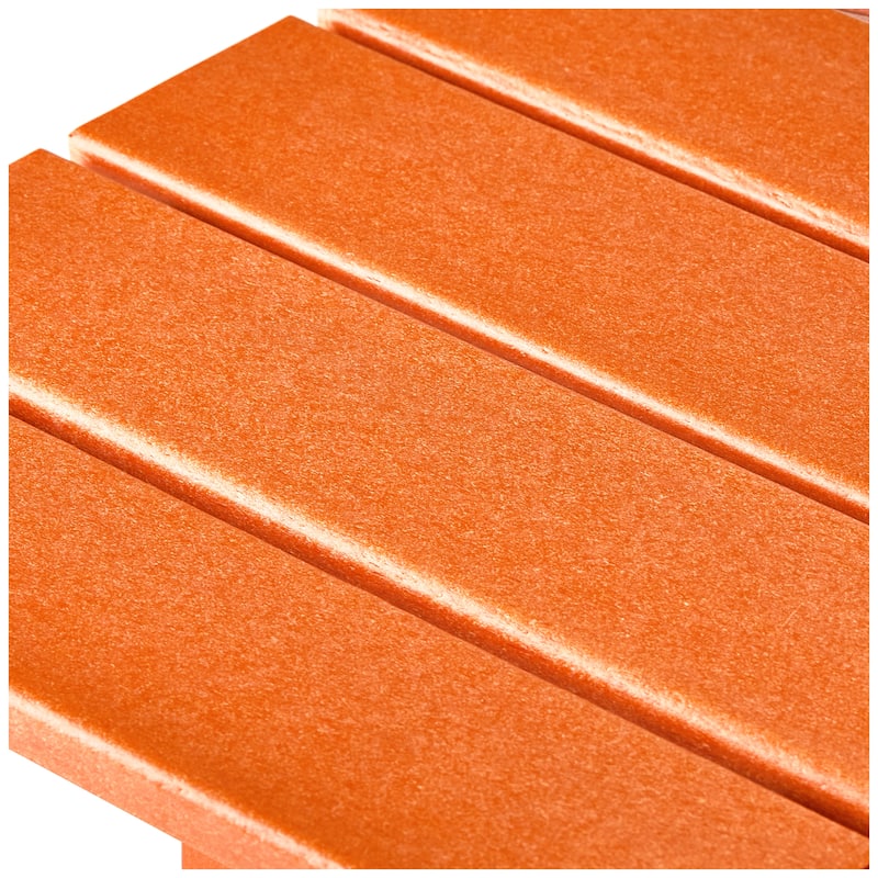 Aderson Outdoor Poly Adirondack Chair with Side Table and Ottoman 5-Piece Set