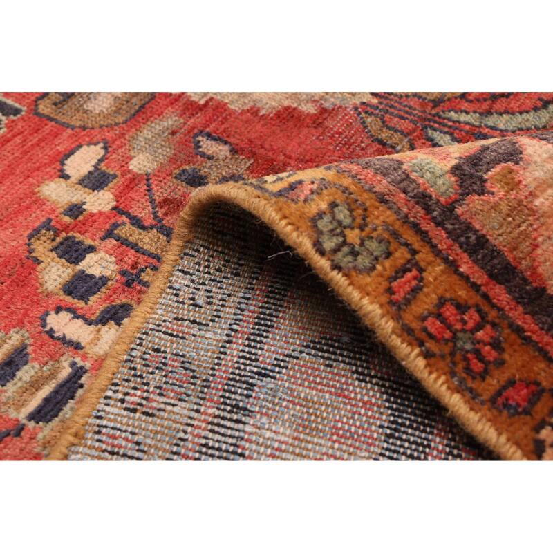ECARPETGALLERY Hand-knotted Anatolian Vintage Dark Copper Wool Rug - 4'8 x 10'5