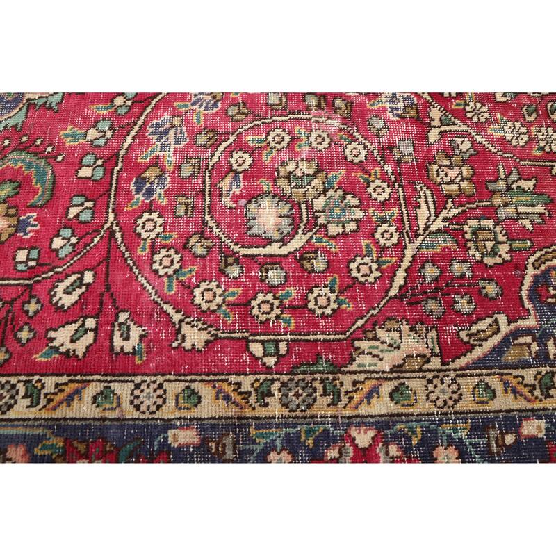 ECARPETGALLERY Hand-knotted Antalya Vintage Red Wool Rug - 6'7 x 9'8