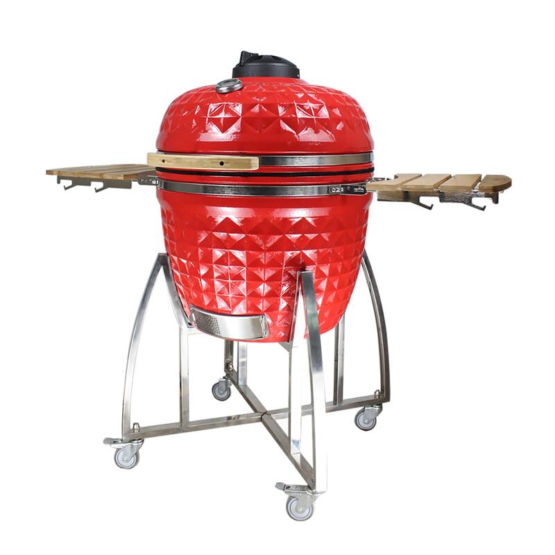 26" Comfortbilt Kamado Grill In Red - N/A