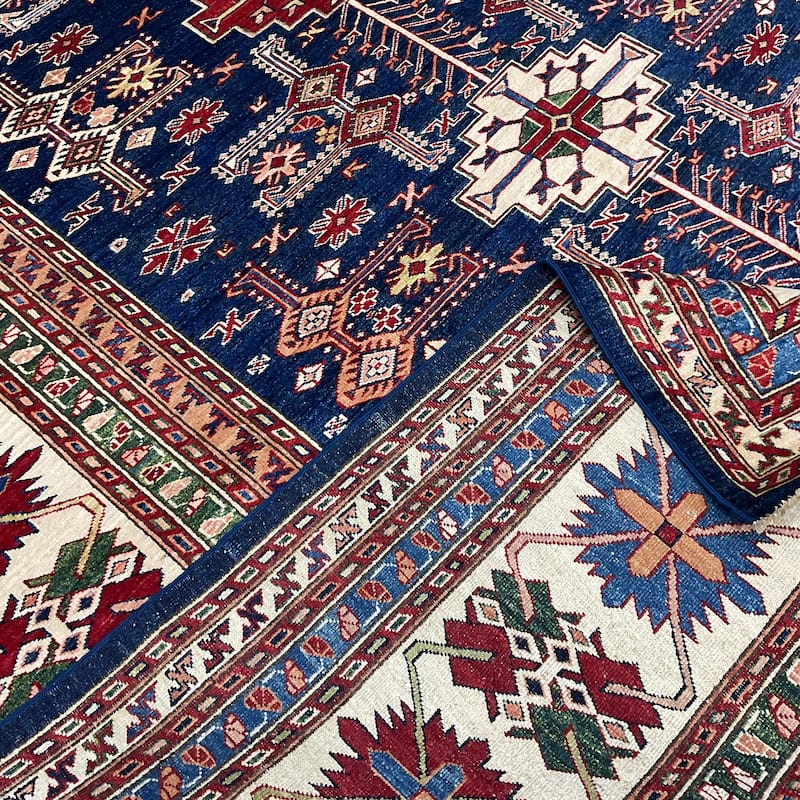 HERAT ORIENTAL Handmade Super Kazak Wool Rug - 8'3" x 9'11"