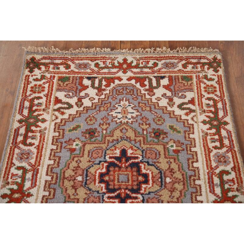 Heriz Serapi Oriental Runner Rug Handmade Wool Carpet - 2'8"x 7'11"