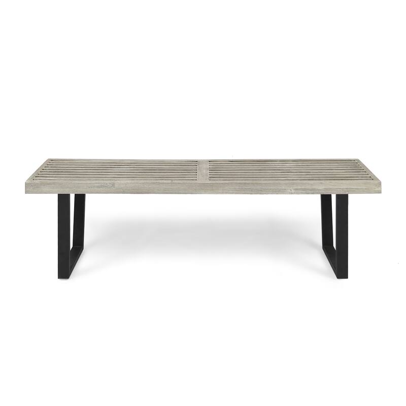 Fresno Outdoor Acacia Dining Bench by Christopher Knight Home