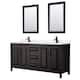 Option Dark Espresso / White Quartz Top / Matte Black