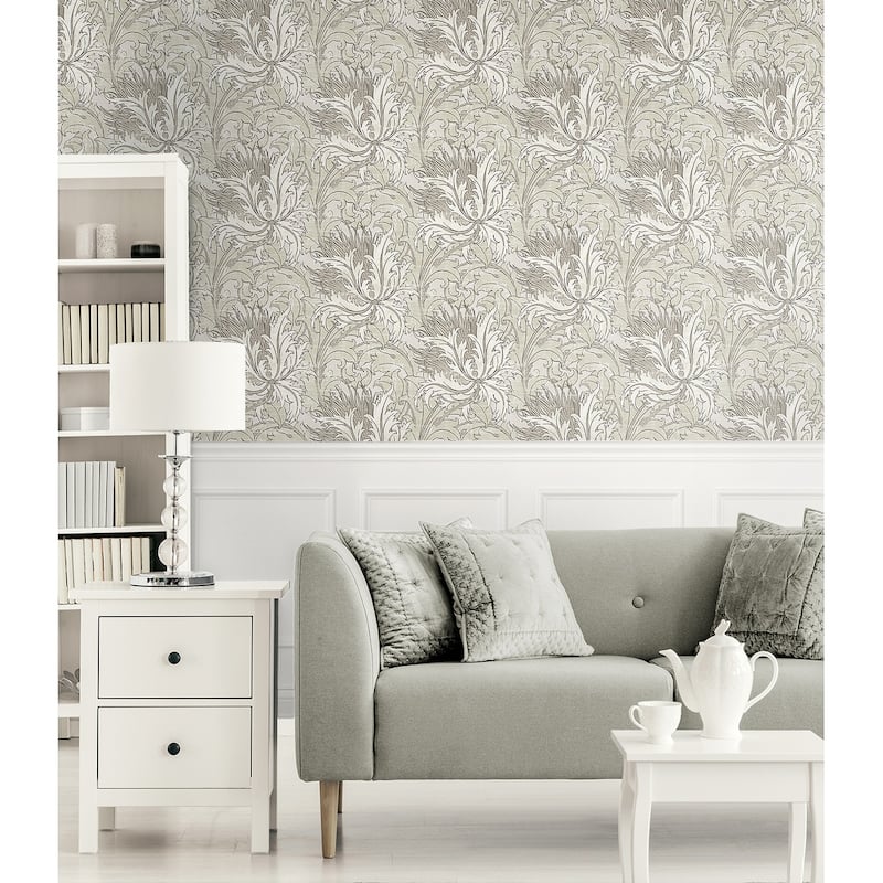 NextWall Floral Folly Peel and Stick Wallpaper