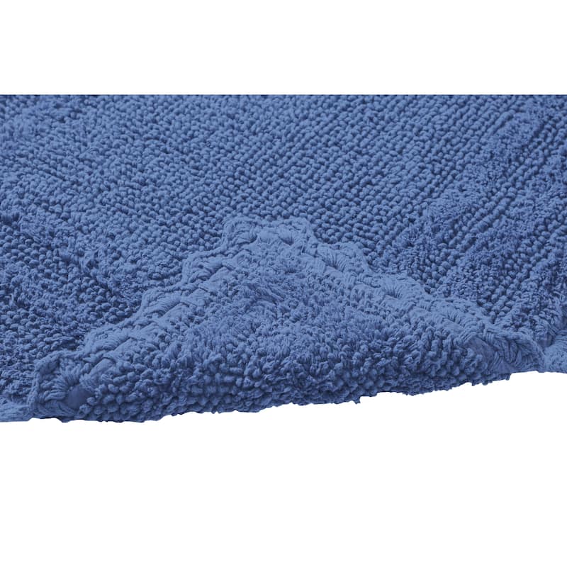 Better Trends Bath Rugs Set 100% Cotton Soft & Water Absorbent Tufted Bathroom Rug for Shower, Sink Bath Mats Lilly Crochet
