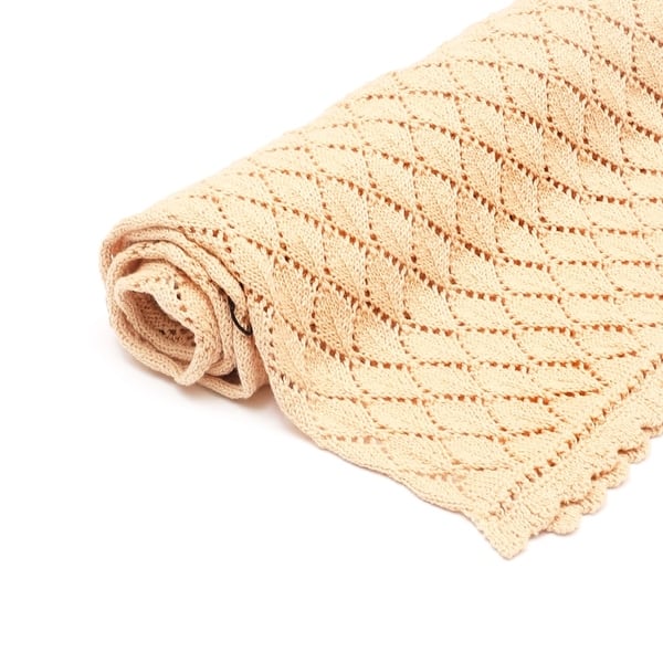 slide 2 of 6, Baby Soft Blanket Pointal Diamond Basic - Beige