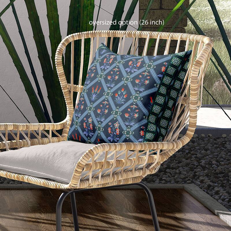 Amrita Sen Mughal Art Indoor Outdoor Pillow