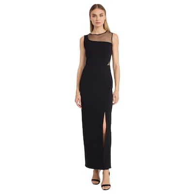 Donna Morgan Asymetrical Illusion Maxi Dress