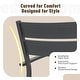 preview thumbnail 10 of 45, Outdoor Stackable Aluminum Dining Chair with Cushion (Set of 4)