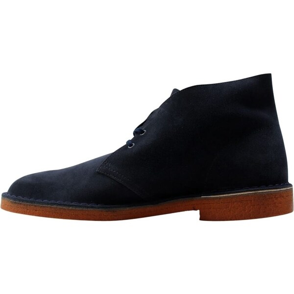 clarks desert boots navy