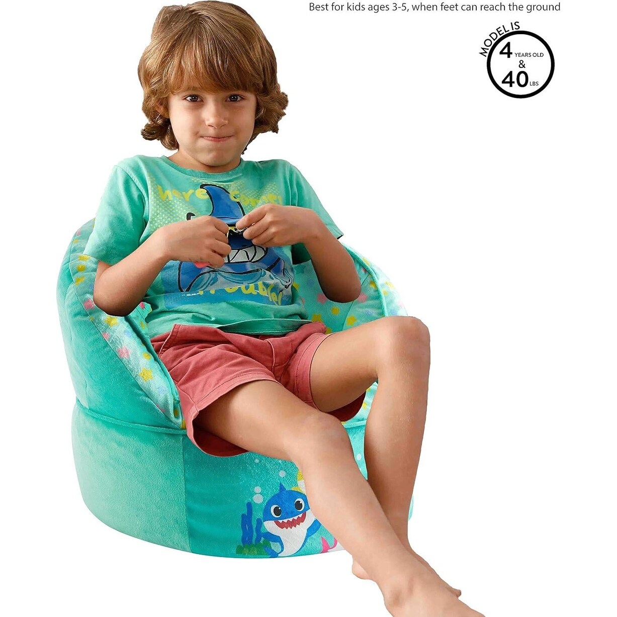 Baby Shark Infant Saucer Chair Licensed Characters Comfortable