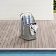 Sunjoy Rust-proof Aluminum Pool Float Storage Rack, Outdoor Wicker ...